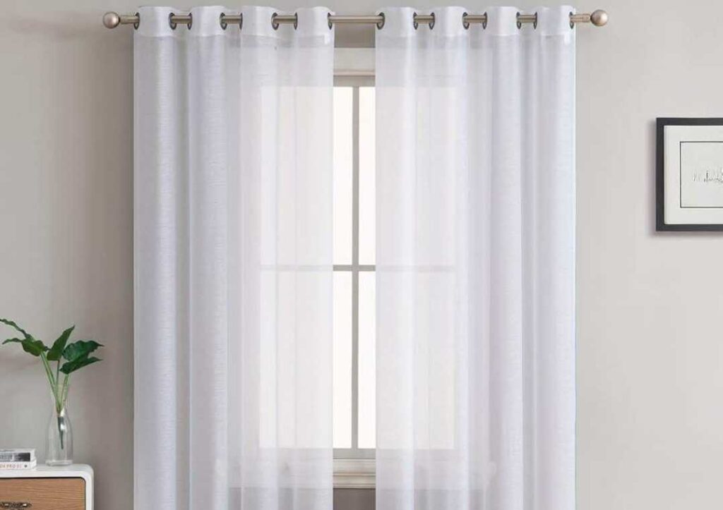 how to hang outdoor sheer curtains