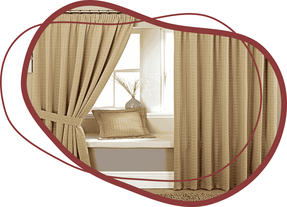 Beige Curtains Dubai